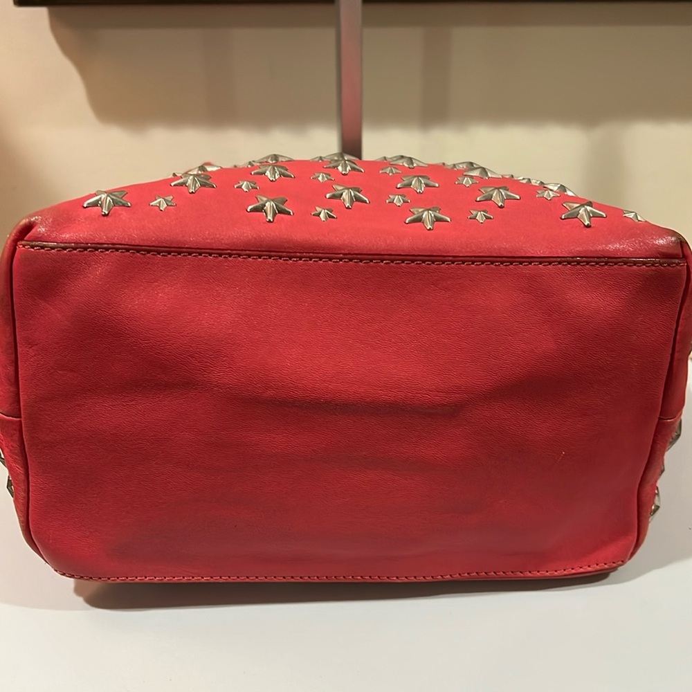 Jimmy Choo Pink Leather Star Tote Bag - Picture 5 of 16